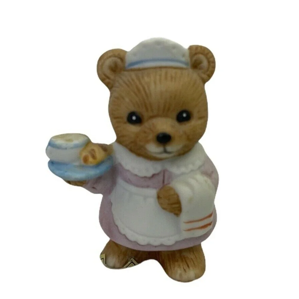 5 Homco Career Professional Bears Home Interior Figurines #8820 Fireman‎ Baker